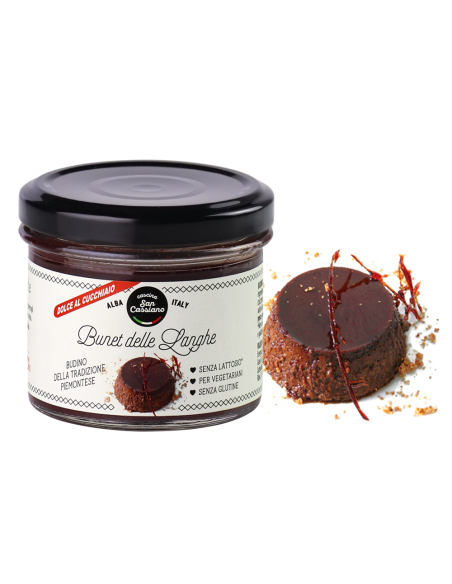 San Cassiano Bunet Pudding Traditioneel Piemontees Dessert, Lactose en Glutenvrij