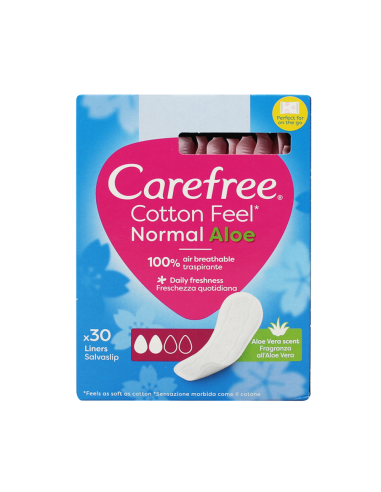 Carefree Aloe Slipeinlagen Weicher Komfort und täglicher Schutz mit Aloe Vera