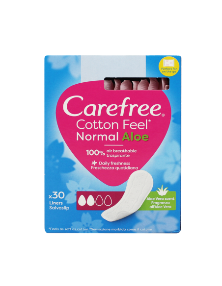 Carefree Aloe Slipeinlagen Weicher Komfort und täglicher Schutz mit Aloe Vera