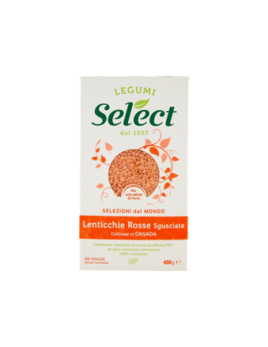 Select Lenticchie Rosse Sgusciate - 400 gr