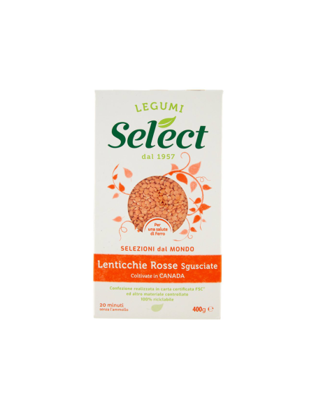 Select Lenticchie Rosse Sgusciate - 400 gr