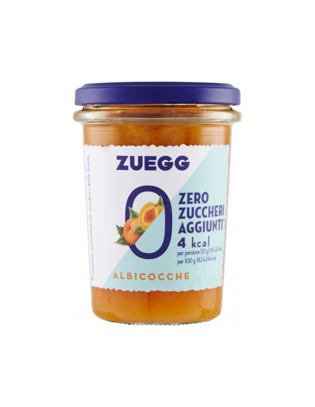 Zuegg Confettura Albicocca Zero Zuccheri Aggiunti - 220 gr