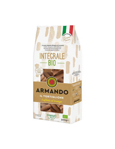 Pasta Armando il Tortiglione Integrale Bio trafilato al bronzo - 500 gr
