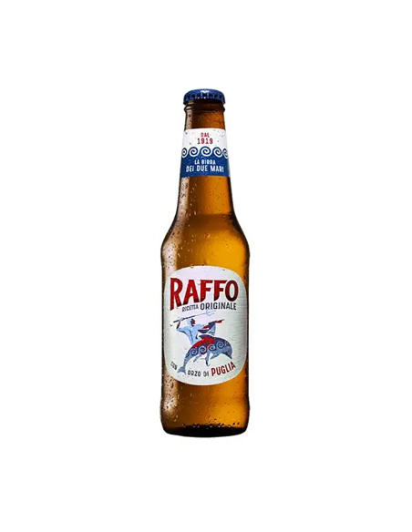 Raffo Birra Lager Origineel Recept met gerst uit Puglia - 33 cl - Gratis verzending naar Europa en Groot-Brittannië