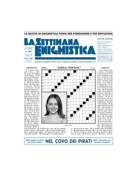 La Settimana Enigmistica (Mese Corrente) - 1 pz - Spedizione gratuita consegnata in EUROPA e UK