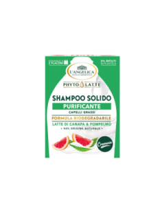 L'Angelica Shampoo Solido Purificante Latte di Canapa e Pompelmo - 60 gr