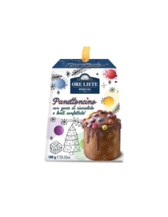 Ore Liete Mini Panettoncino con Cioccolato e Lenti Confettate - 100 gr