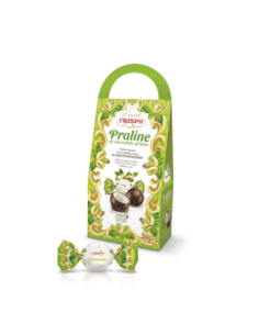 Crispo Praline di Cioccolato al Latte Ripiene al Pistacchio - 200 gr