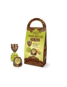 Crispo Pralinesse Dubai Ripiene di Pistacchio e Pasta Kasayif - 150 gr