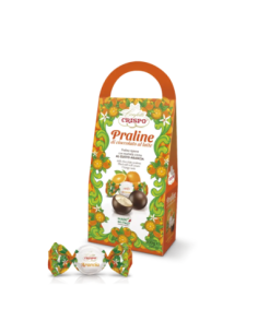 Crispo Praline di Cioccolato al Latte Ripiene di Crema all'Arancia - 200