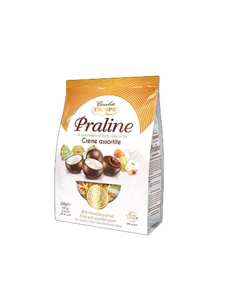 Crispo Praline al Latte Ripiene di Creme Assortite - 250 gr