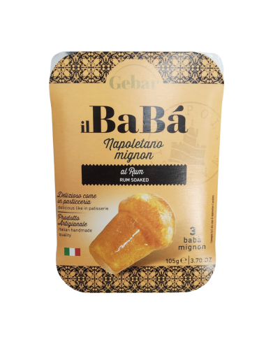 Neapolitanische Mignon Rum Babà von Gebar Traditionelle Süße mit Qualitätsgeschmack