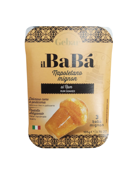 Neapolitanische Mignon Rum Babà von Gebar Traditionelle Süße mit Qualitätsgeschmack