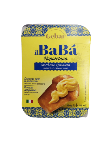 Gebar Babà Neapolitan Delightfully Soft with Citrusy Limoncello Cream