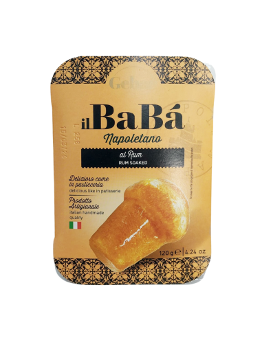 Babà Napoletano al Rum Gebar Dolce Tradizionale Italiano Aromatizzato