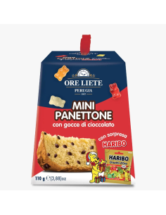 Mini Panettone Ore Liete Sapore Cioccolato e Sorpresa Haribo