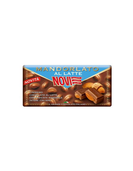 Novi Tavoletta di Cioccolato Mandorlato al Latte - 100 gr