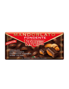 Novi Tavoletta di Cioccolato Mandorlato Fondente - 100 gr