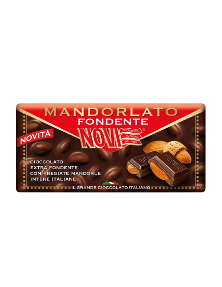 Novi Tavoletta di Cioccolato Mandorlato Fondente - 100 gr