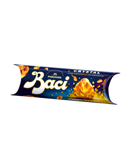 Baci Perugina Crystal con cristalli all'arancia Tubo 3 pz - 37,5 gr