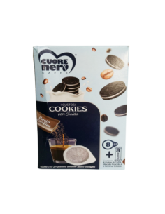 Cuore Nero Caffè Cialde + bustine solubili gusto Cookie - 8 pz