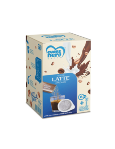 Cuore Nero Caffè Cialde + bustine solubili gusto Latte - 8 pz
