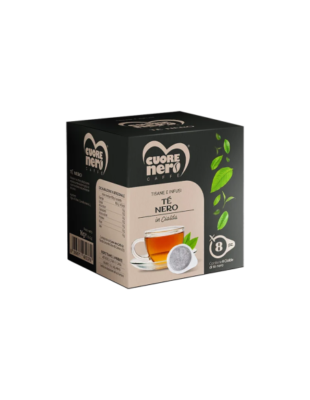 Cuore Nero Tè Nero in cialda - 8 pz