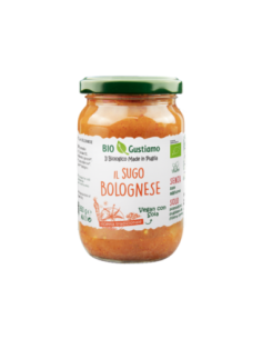 Bio Gustiamo il Sugo Bolognese vegan con soia - 350 gr