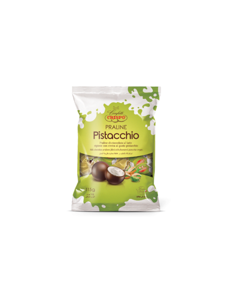 Crispo Praline di cioccolato ripiene al pistacchio - 115 gr