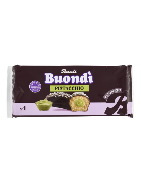Bauli Buondì Ricoperti di Cioccolato ripieni di Pistacchio - 184 gr