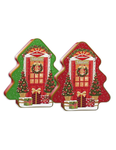 Condorelli Tree Tin with Assorted Torroncini - 200 g - Free shipping delivered to EUROPE and UK