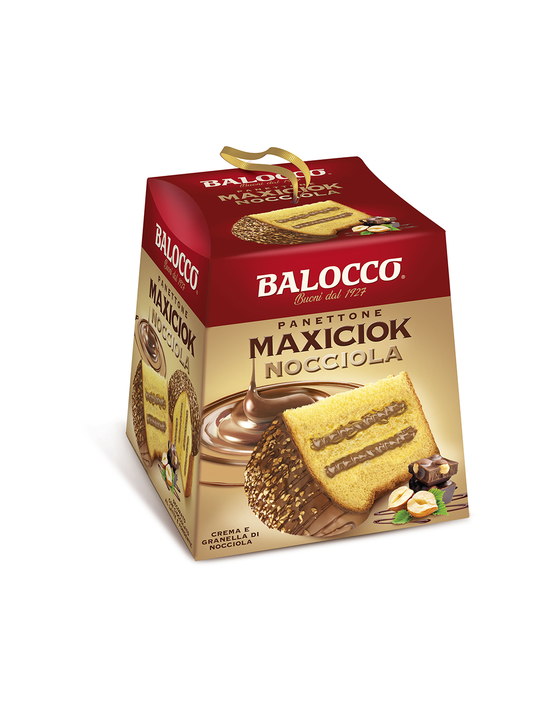 Balocco MaxiCiok Panettone HaselnussSchoko Genuss, perfekt für Feiertage