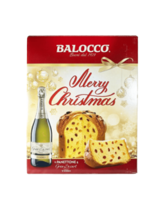 Balocco Merry Christmas Panettone + Bottiglia Grand Dessert  Toso - 750 gr