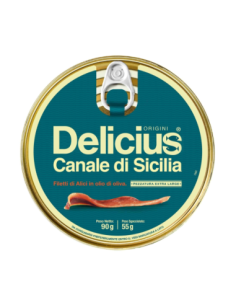 Delicius Filetti di Alici Canale di Sicilia in latta - 90 gr