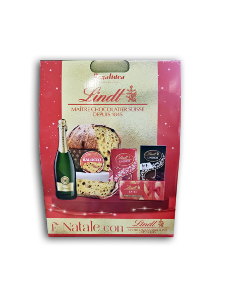 Lindt Strenna e' Natale con Panettone - 5pz - Free shipping delivered to EUROPE and UK