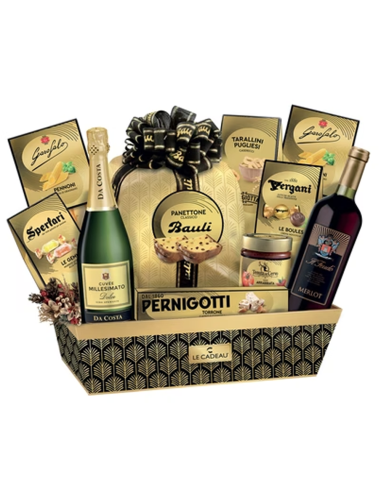 Le Cadeau Vassoio Oro Nero - 11 pz - Spedizione gratuita consegnata in EUROPA e UK