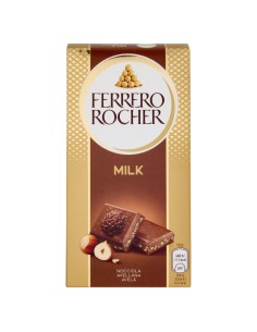 Ferrero Rocher Milk Chocolate Bar Unique Crunchy Taste, Ideal for Breaks
