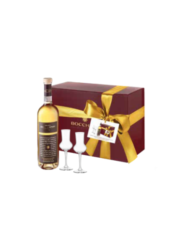 Bocchino Grappa tradizione Barrique + 2 bicchieri - 70 cl