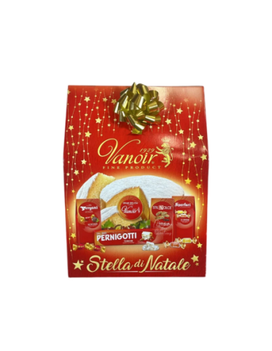 Vanoir Cesta Stella di Natale shopper - 5 pz