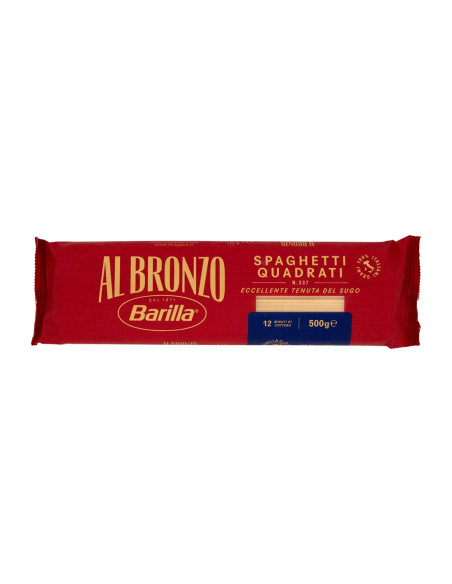 Barilla al Bronzo 337 Spaghetti quadrati trafilati al bronzo - 500 gr