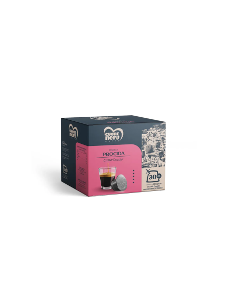Cuore Nero Procida gusto Deciso Nespresso - 30 caps