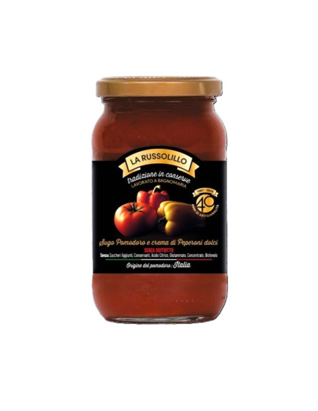 La Russolillo Sugo al Pomodoro e crema di Peperoni dolci - 350 gr