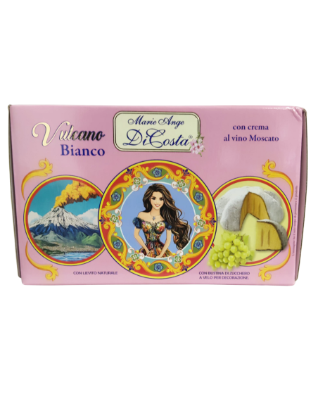 Torta Vulcano Bianco Di Costa Dolcezza Moscato e Tradizione Siciliana