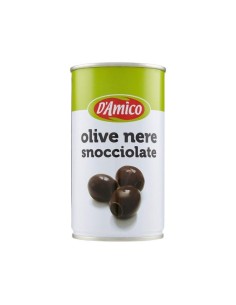 Olives Noires Dénoyautées DAmico Saveur Méditerranéenne Riche et Fraîche