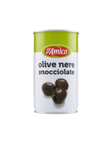 Olives Noires Dénoyautées DAmico Saveur Méditerranéenne Riche et Fraîche