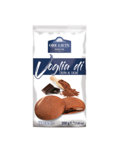Ore Liete Biscotti ripieni di Crema al Cacao - 200 gr