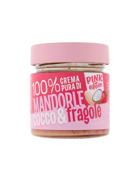 Crema 100% pura di Mandorle Cocco e Fragole - 175 gr