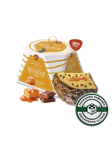 Luxurious Salty Caramel Panettone, Perfectly Intact
