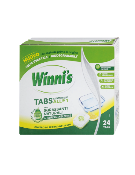 Winni's Naturel Tabs Lavastoviglie limone - 24 tabs