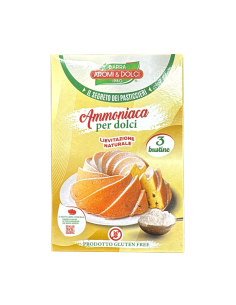 Aromiedolci Ammoniaca per Dolci 3 Buste - 60 gr - Spedizione gratuita consegnata in EUROPA e UK